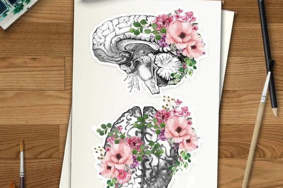 тату-эскиз мозг