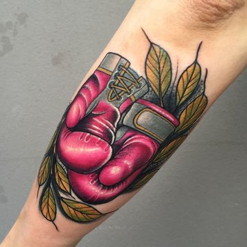 боксерские перчатки тату