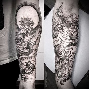 Тату-ескізи "Посейдон"