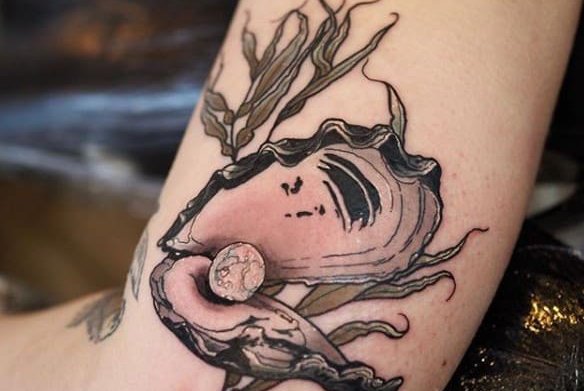 Тату-эскизы ракушка