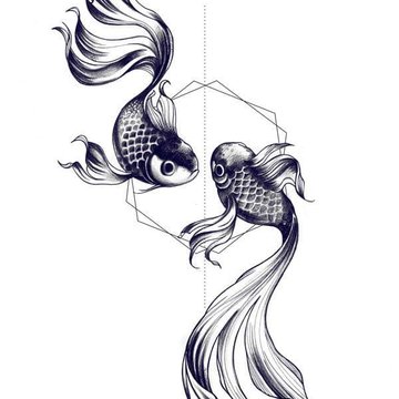 Тату-эскиз рыба