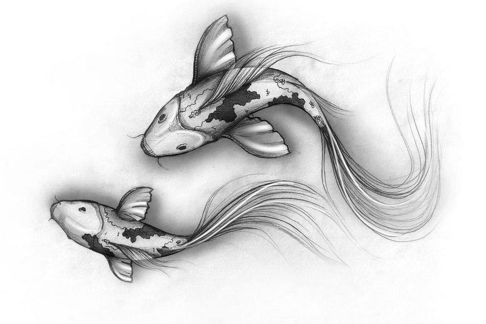 Тату-эскиз рыба