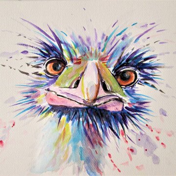 Тату - ескізи "Страус"