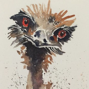 Тату - ескізи "Страус"