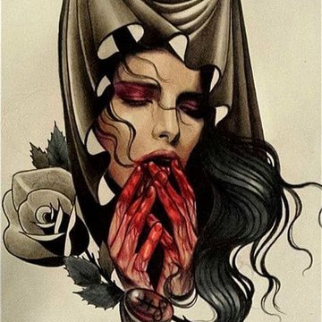 тату-эскиз вампир