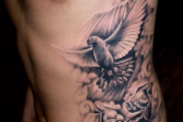 Тату эскизы голубь