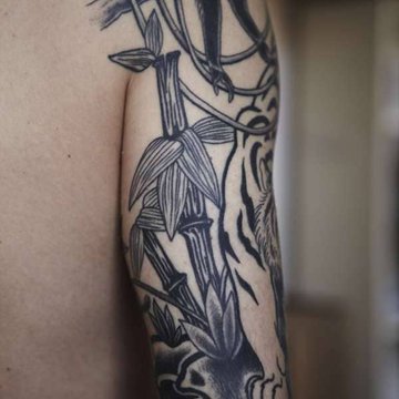 Тату - ескіз бамбук