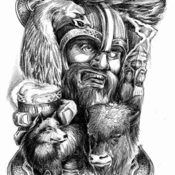 богатырь эскиз