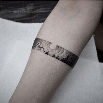 Тату ескіз браслету