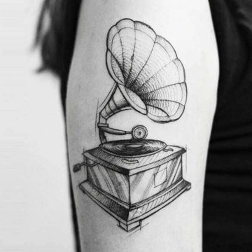 Тату ескізи грамофон