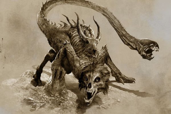 Тату-эскизы химеры