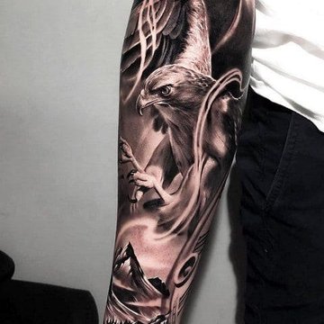 Тату-эскизы ястреба