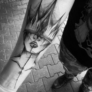 Тату-ескізи «Скетч-стайл»