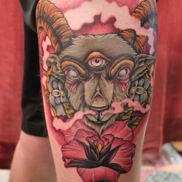 Тату-эскиз баран