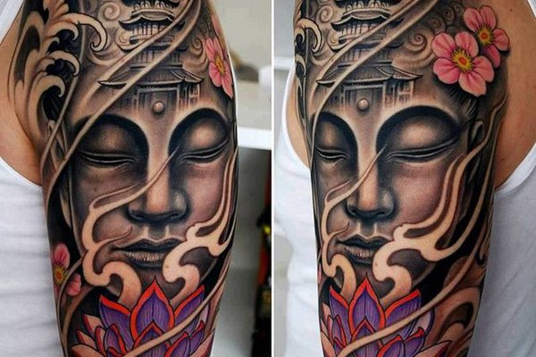 татуировка будда