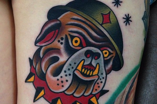 эскиз бульдога