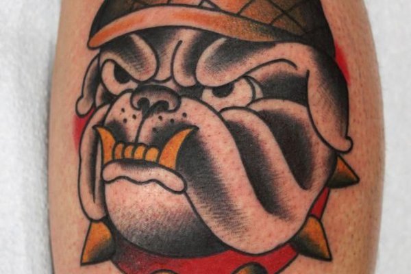 тату-эскиз бульдог