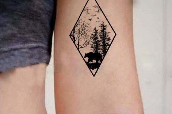 Тату ескізи ялинка