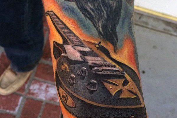 Тату эскизы гитара