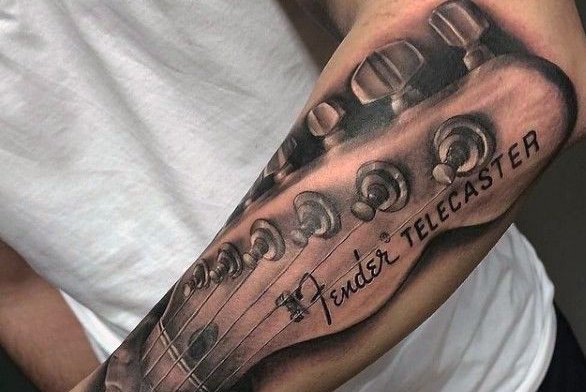 Тату эскизы гитара