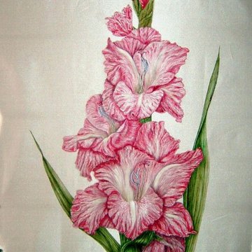 Тату эскиз гладиолус