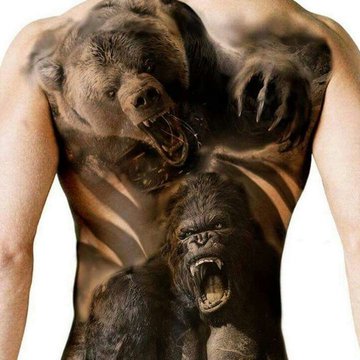 Тату ескізи горили