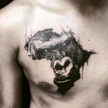 Тату ескізи горили