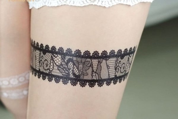 Тату эскизы подвязок