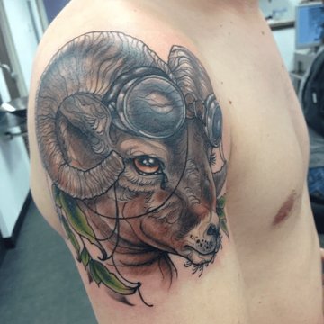 тату знак Зодіаку Овен