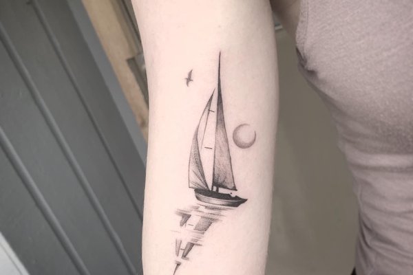 тату вітрильник