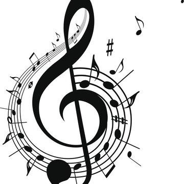 Тату-ескізи "Скрипковий ключ"