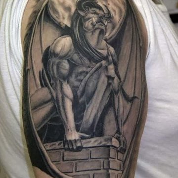 тату с горгульей