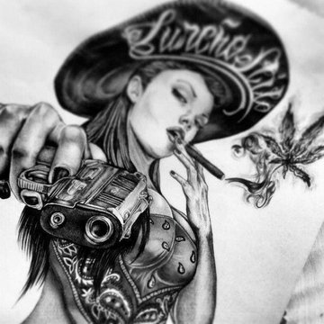 Тату-эскизы чикано