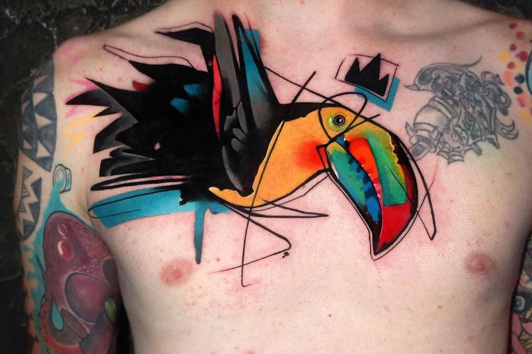 Тату - эскизы тукан