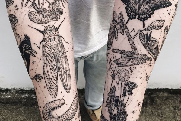 Тату ескізи "гравюра"