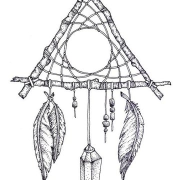 тату эскиз ловец снов