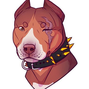 Тату-ескізи "Пітбуль"