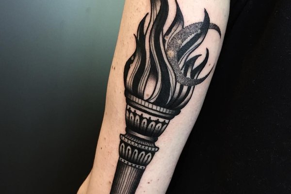 Тату - эскизы факел