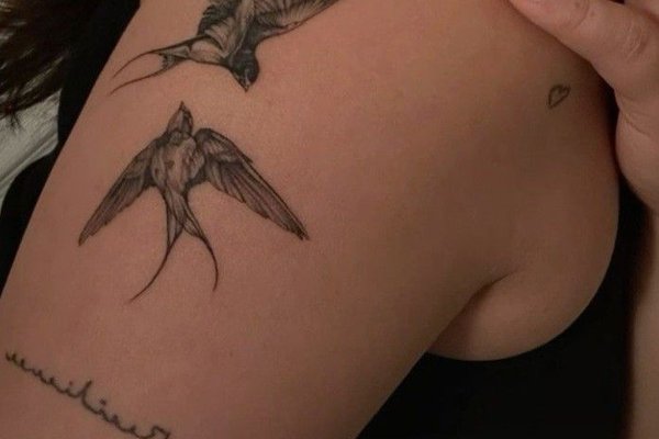 Тату эскизы ласточка