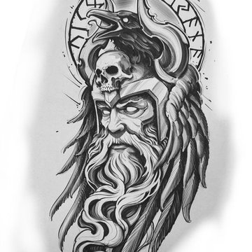 Тату скандинавські руни