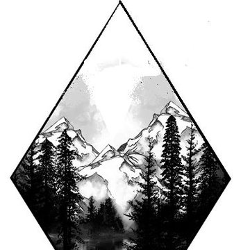 Тату ескіз гори