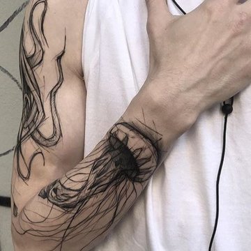 Тату-ескіз медуза