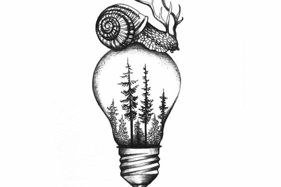 Тату - ескізи "Равлик"