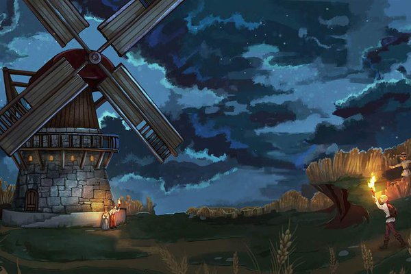 Тату-ескіз млин