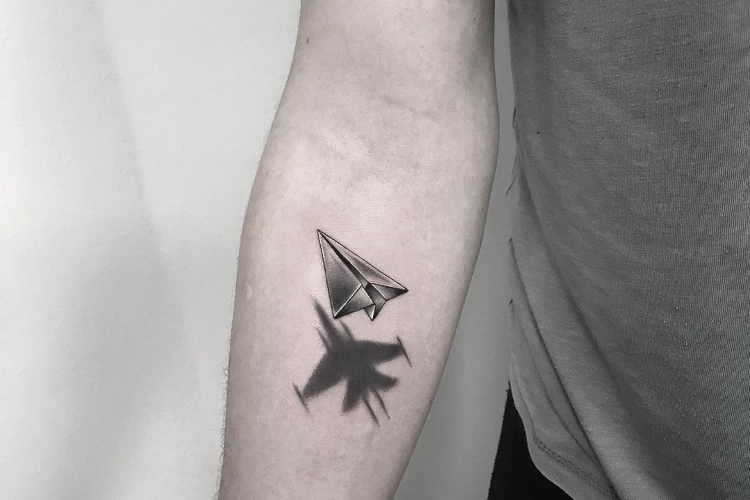 Тату - ескізи "Літак"