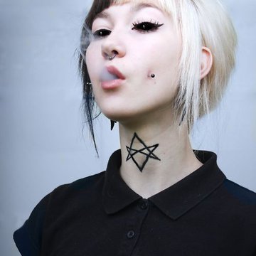 серьги пирсинг щек