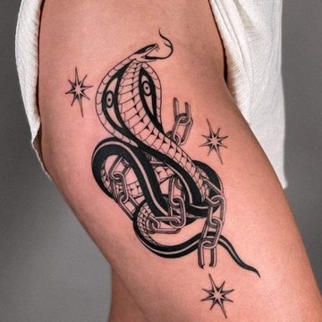 тату кобра значення ескіз