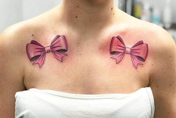 Тату ескізи бантик