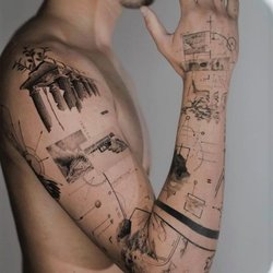 Тату рукав чоловічий