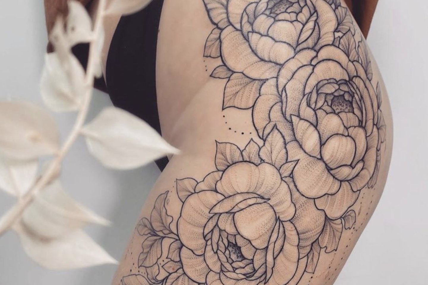 Тату ескізи "Півонія"